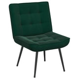 Vidaxl relaxstoel 64x74x84 cm fluweel donkergroen