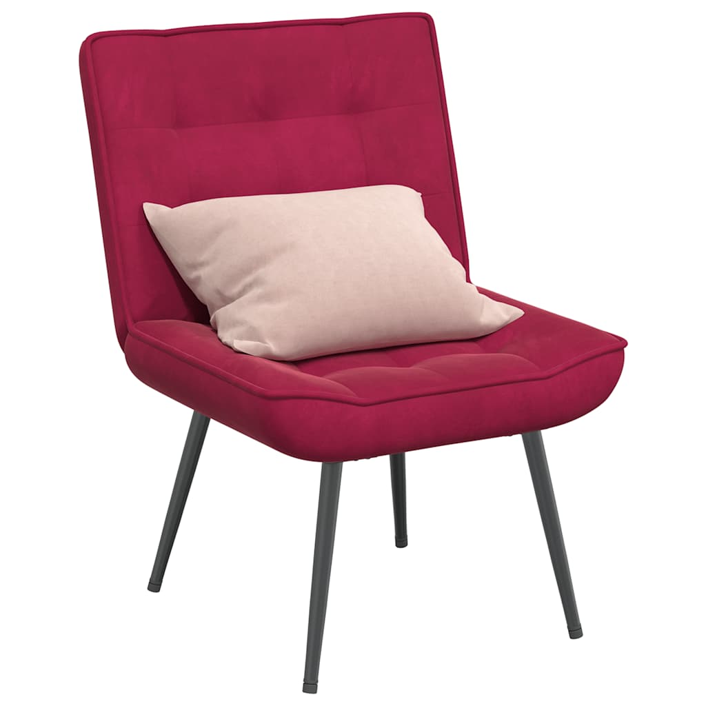 Vidaxl relaxstoel 64x74x84 cm fluweel wijnrood
