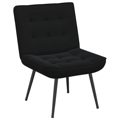 Vidaxl relaxstoel 64x74x84 cm fluweel zwart