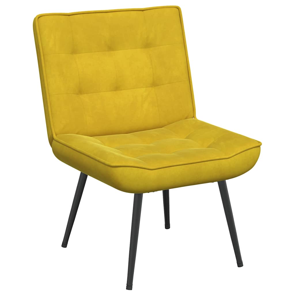 Vidaxl relaxstoel 64x74x84 cm fluweel geel