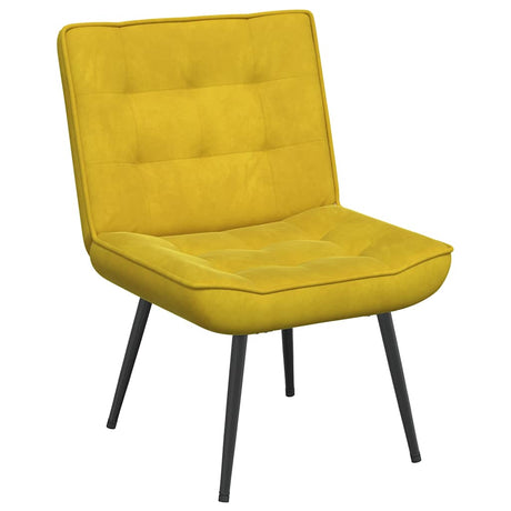 Vidaxl relaxstoel 64x74x84 cm fluweel geel