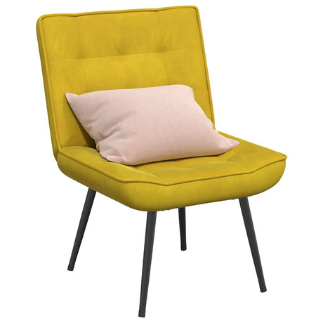 Vidaxl relaxstoel 64x74x84 cm fluweel geel