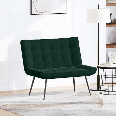 Vidaxl bankje 110x74x84 cm fluweel donkergroen