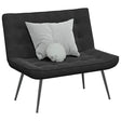 Vidaxl bankje 110x74x84 cm fluweel zwart