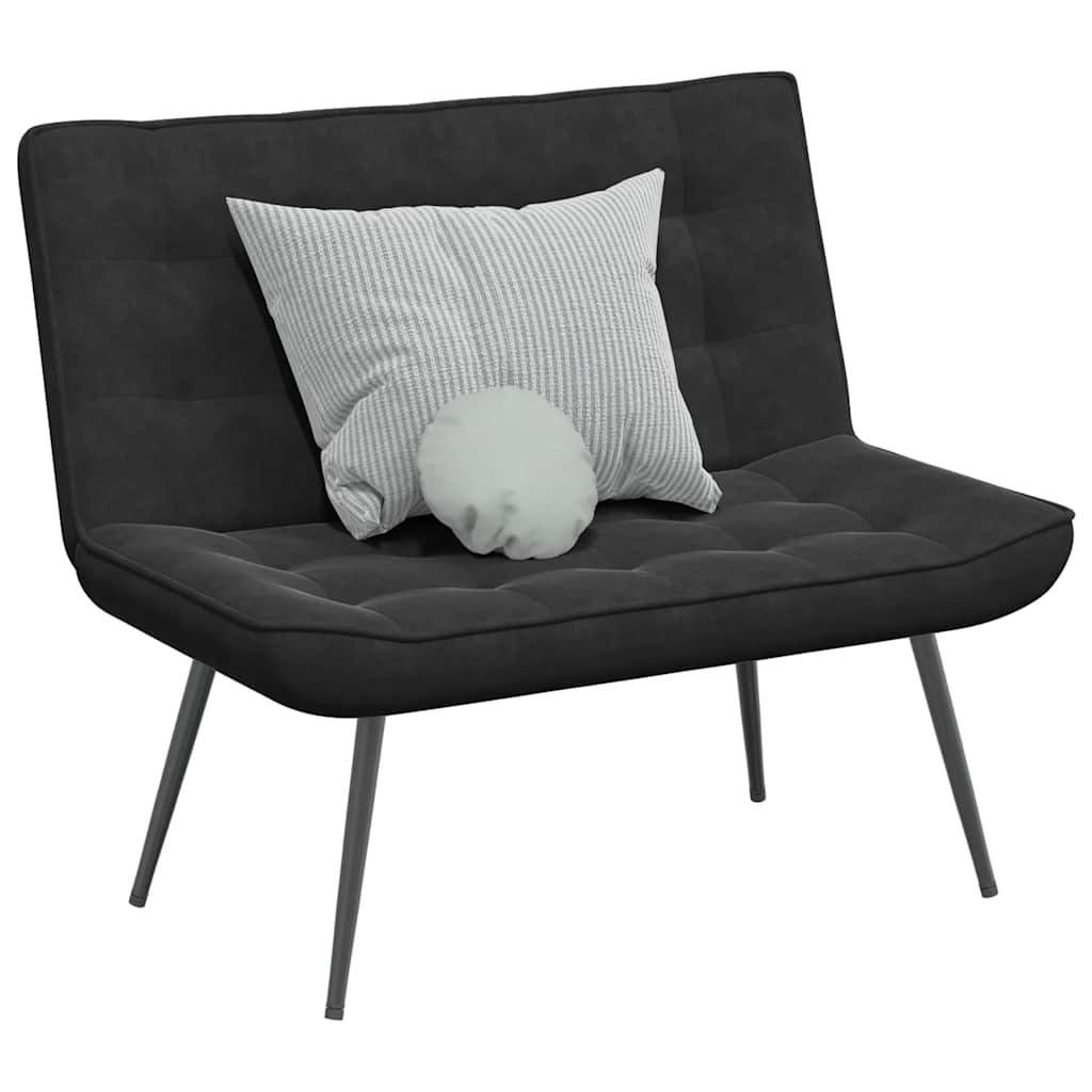 Vidaxl bankje 110x74x84 cm fluweel zwart