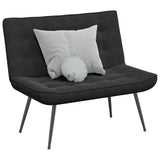Vidaxl bankje 110x74x84 cm fluweel zwart