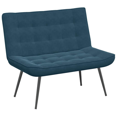Vidaxl bankje 110x74x84 cm fluweel blauw