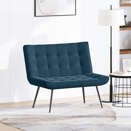 Vidaxl bankje 110x74x84 cm fluweel blauw