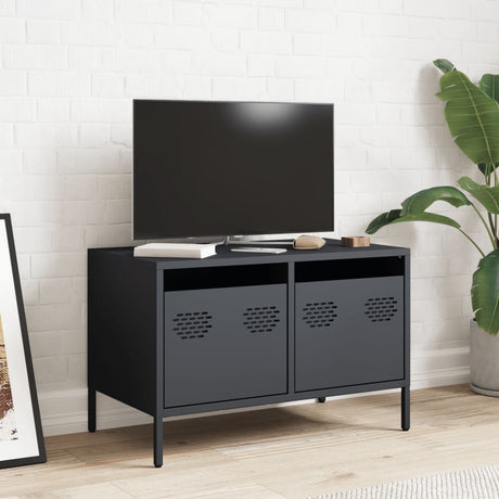 Vidaxl tv-meubel 68x39x43,5 cm koudgewalst staal antracietkleurig