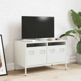Vidaxl tv-meubel 68x39x43,5 cm koudgewalst staal wit