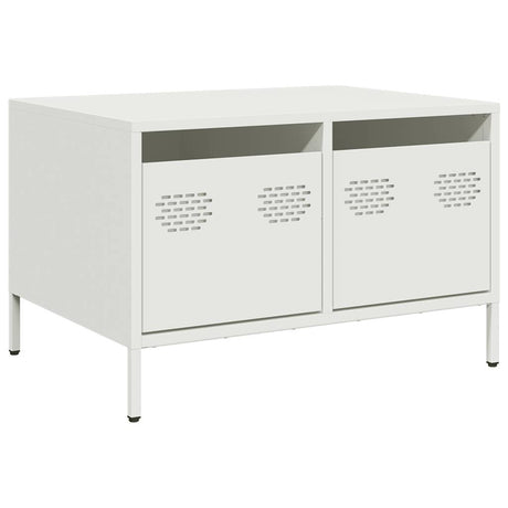Vidaxl tv-meubel 68x50x43,5 cm koudgewalst staal wit