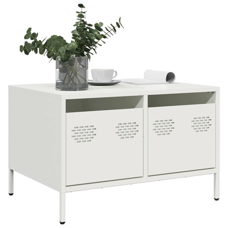 Vidaxl tv-meubel 68x50x43,5 cm koudgewalst staal wit