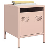 Vidaxl nachtkastjes 2 st 35x39x43,5 cm staal roze