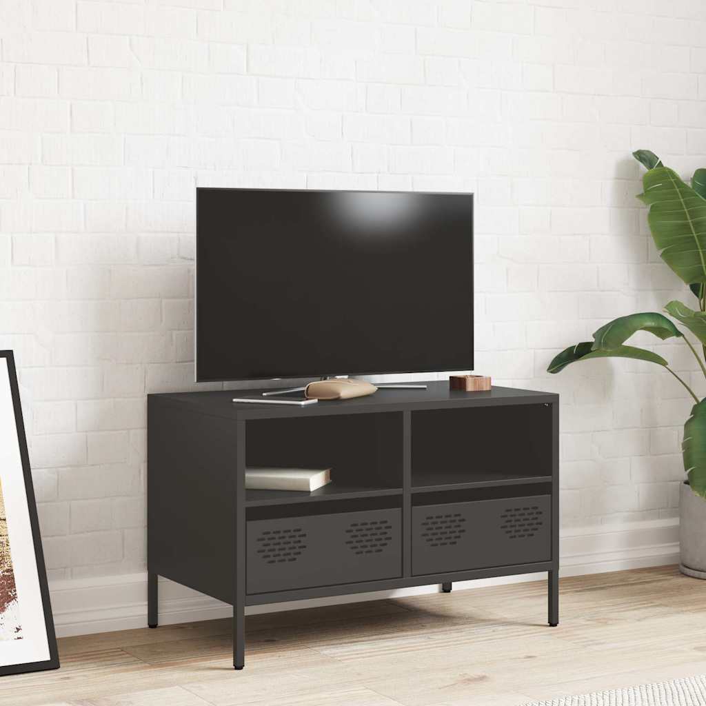 Vidaxl tv-meubel 68x39x43,5 cm koudgewalst staal zwart