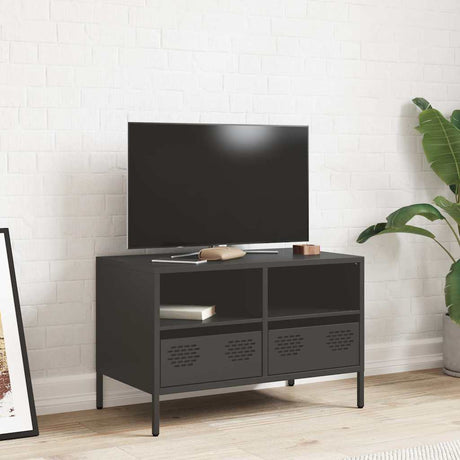 Vidaxl tv-meubel 68x39x43,5 cm koudgewalst staal zwart
