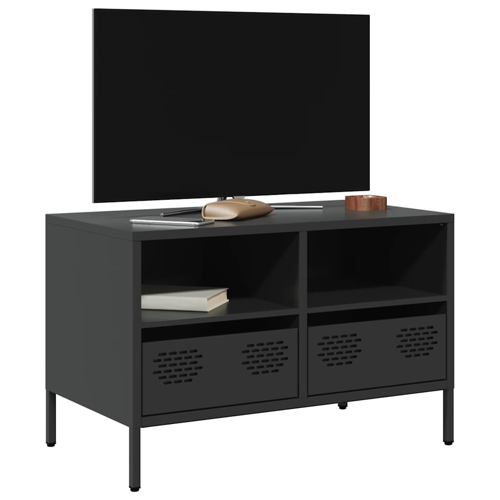 Vidaxl tv-meubel 68x39x43,5 cm koudgewalst staal zwart