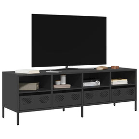 Vidaxl tv-meubel 135x39x43,5 cm koudgewalst staal zwart