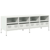 Vidaxl tv-meubel 135x39x43,5 cm koudgewalst staal wit