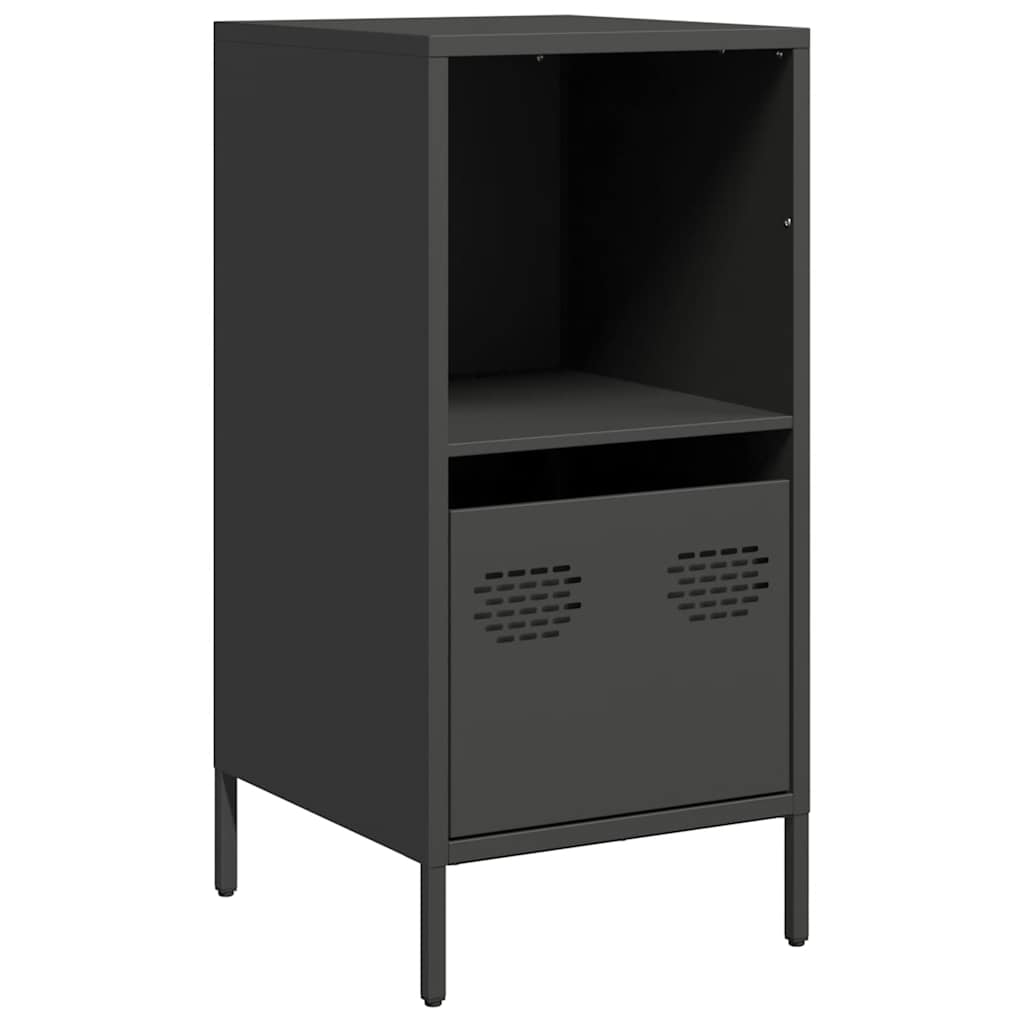 Vidaxl dressoir 35x39x73,5 cm koudgewalst staal zwart