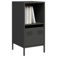 Vidaxl dressoir 35x39x73,5 cm koudgewalst staal zwart