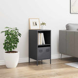 Vidaxl dressoir 35x39x73,5 cm koudgewalst staal antracietkleurig