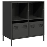 Vidaxl dressoir 68x39x73,5 cm koudgewalst staal zwart