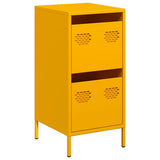 Vidaxl dressoir 35x39x73,5 cm koudgewalst staal mosterdgeel