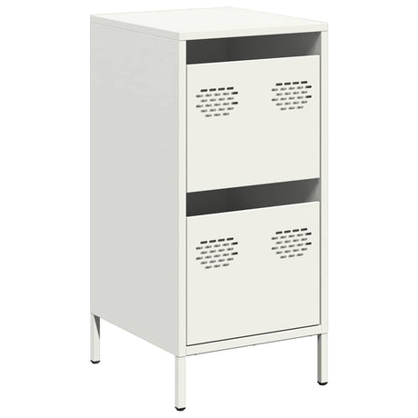 Vidaxl dressoir 35x39x73,5 cm koudgewalst staal wit