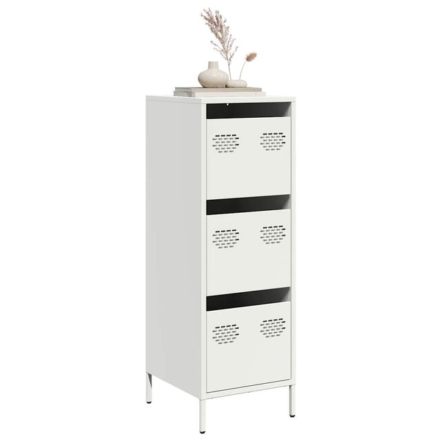 Vidaxl hoge kast 39x35x103,5 cm staal zwart