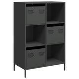 Vidaxl hoge kast 68x39x103,5 cm staal zwart