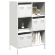 Vidaxl hoge kast 68x39x103,5 cm staal wit