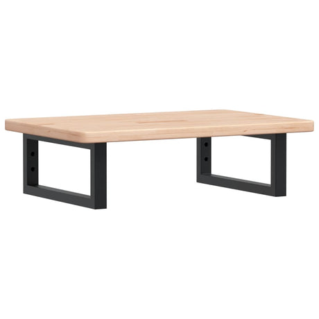 Vidaxl badkamer wandschap staal en massief eikenhout
