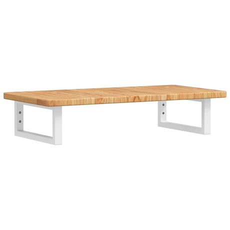 Vidaxl badkamer wandschap staal en massief eikenhout