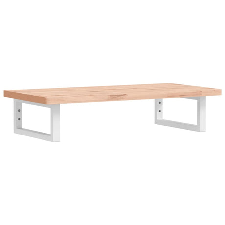 Vidaxl badkamer wandschap staal en massief beukenhout
