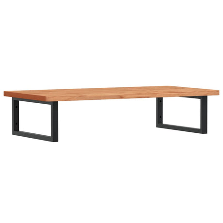 Vidaxl badkamer wandschap staal en massief beukenhout