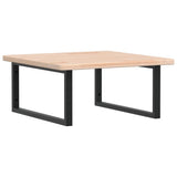 Vidaxl badkamer wandschap staal en massief eikenhout