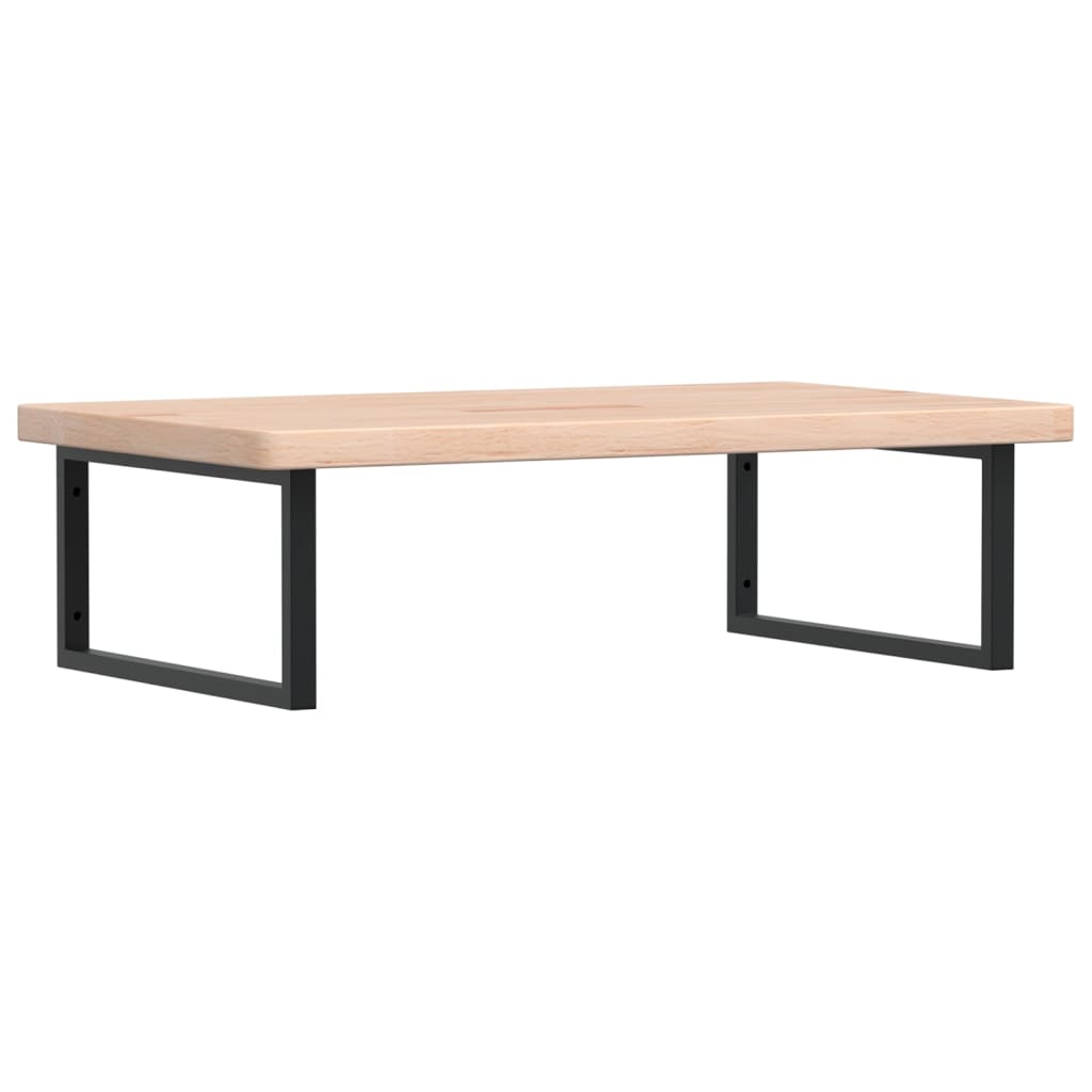 Vidaxl badkamer wandschap staal en massief eikenhout