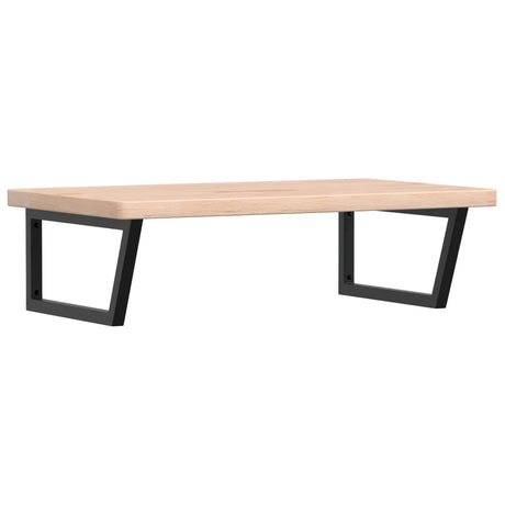 Vidaxl badkamer wandschap staal en massief eikenhout
