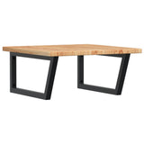 Vidaxl badkamer wandschap staal en massief eikenhout