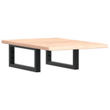 Vidaxl badkamer wandschap staal en massief eikenhout