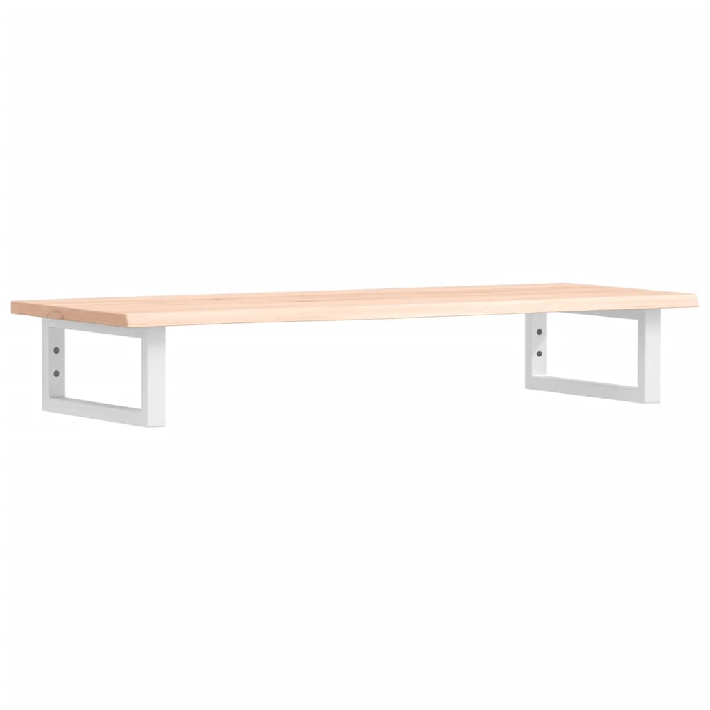 Vidaxl badkamer wandschap staal en massief eikenhout