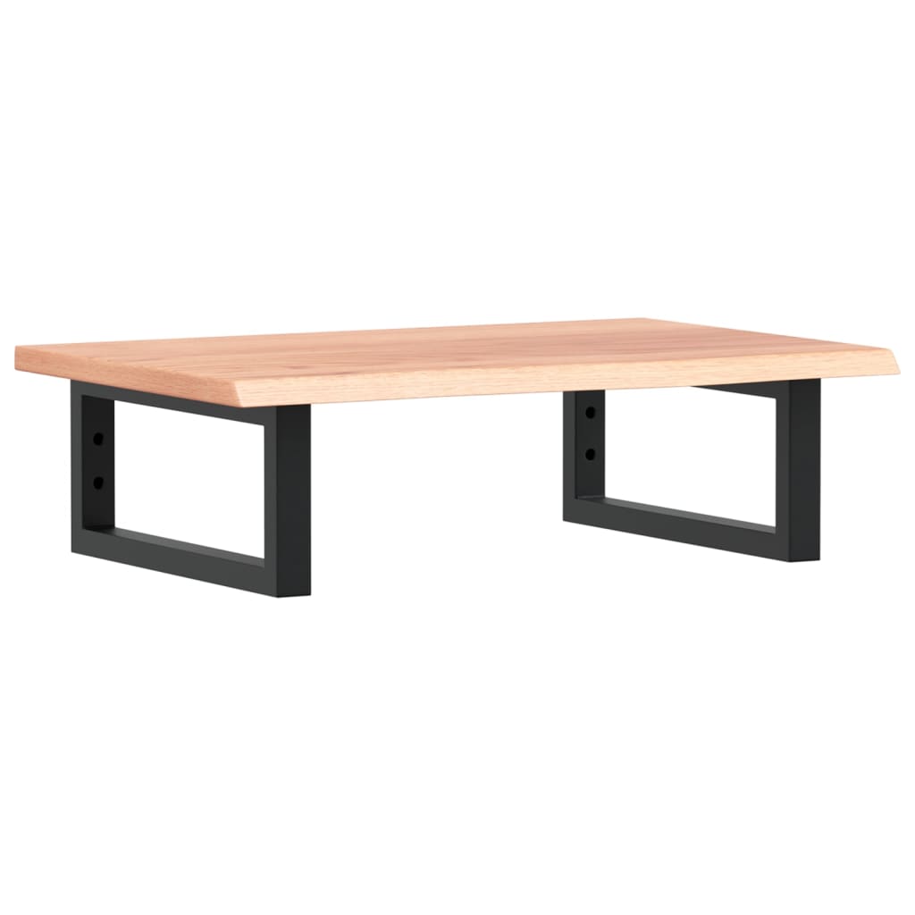 Vidaxl badkamer wandschap staal en massief eikenhout