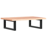 Vidaxl badkamer wandschap staal en massief eikenhout