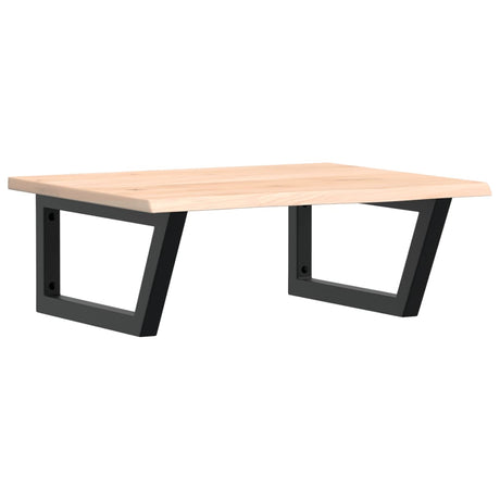 Vidaxl badkamer wandschap staal en massief eikenhout