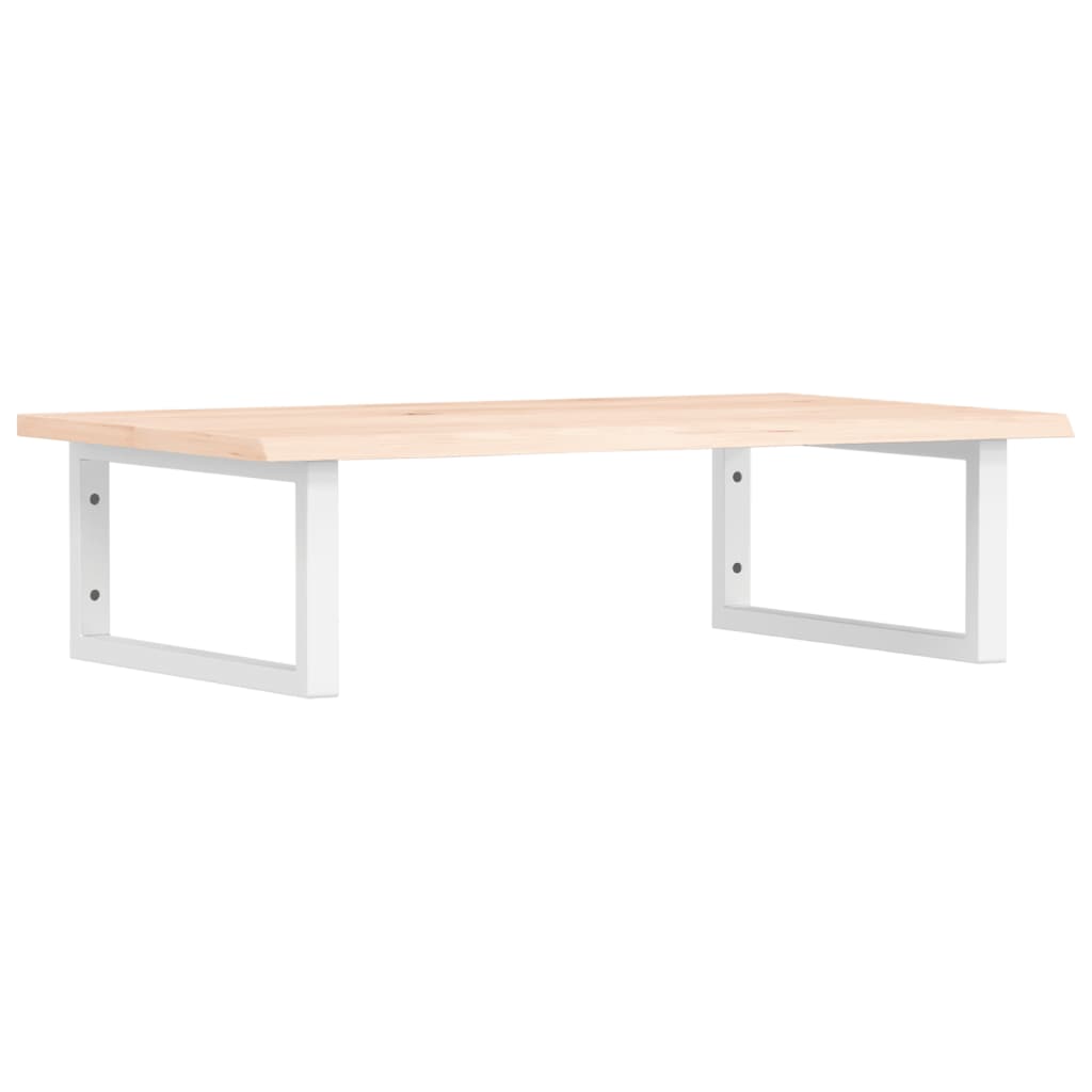 Vidaxl badkamer wandschap staal en massief eikenhout