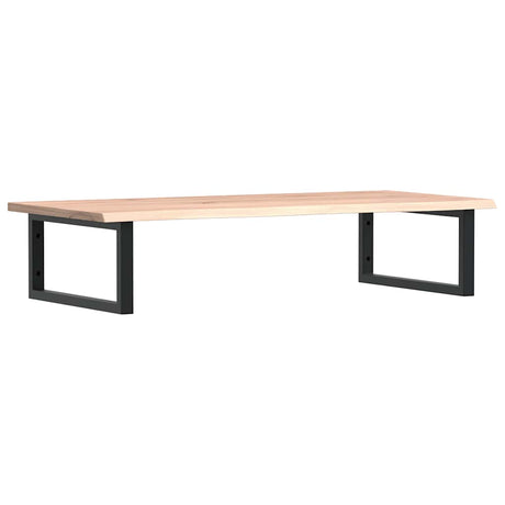 Vidaxl badkamer wandschap staal en massief eikenhout