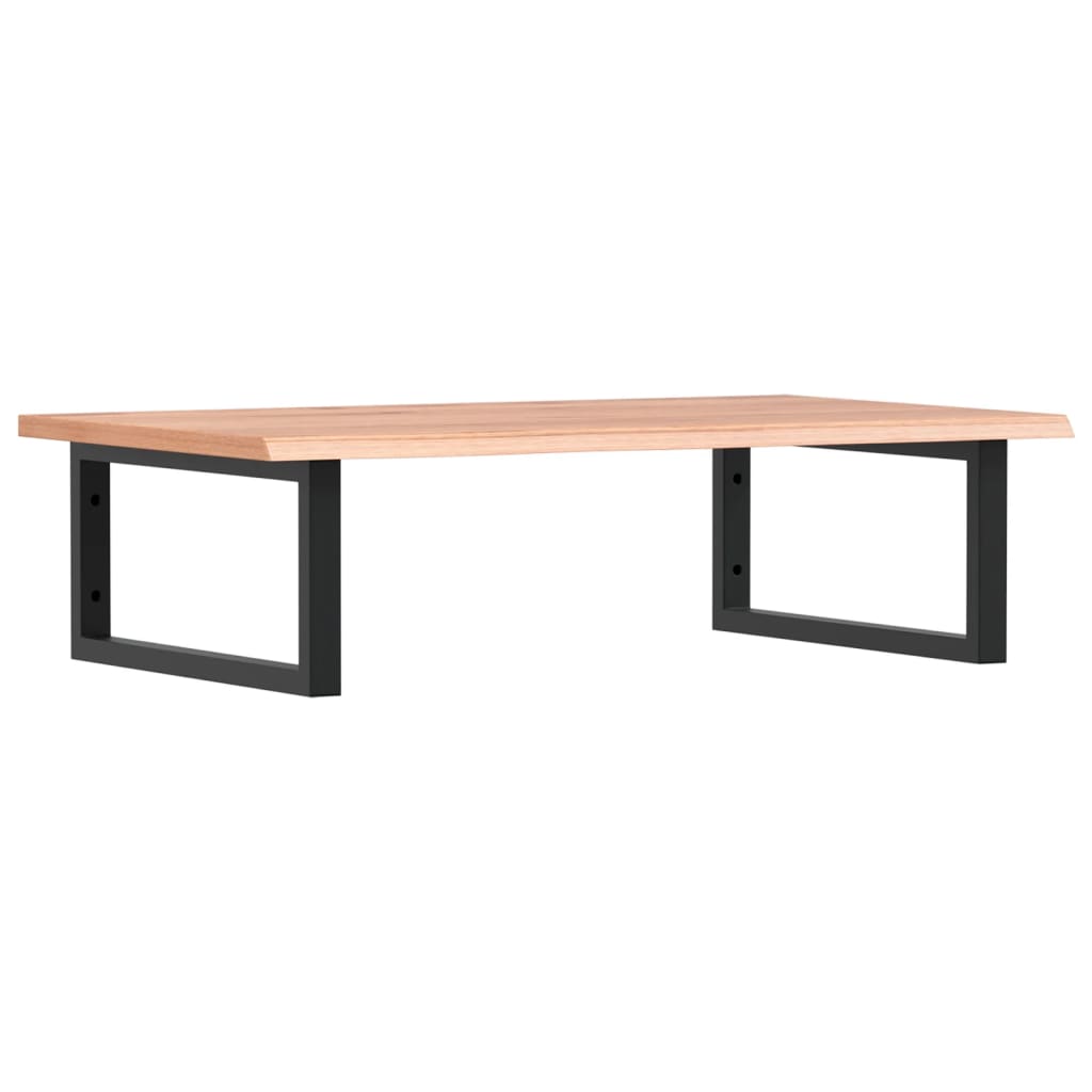 Vidaxl badkamer wandschap staal en massief eikenhout