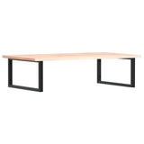 Vidaxl badkamer wandschap staal en massief eikenhout