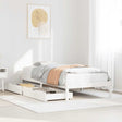 Vidaxl bedframe zonder matras massief grenenhout wit 75x190 cm