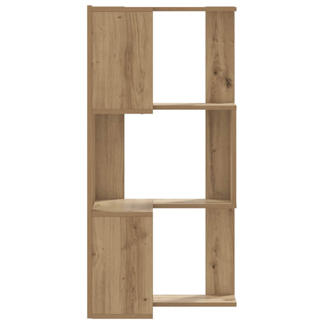 Vidaxl boekenkast 3-laags hoek 50x50x102 cm hout artisanaal eikenkleur